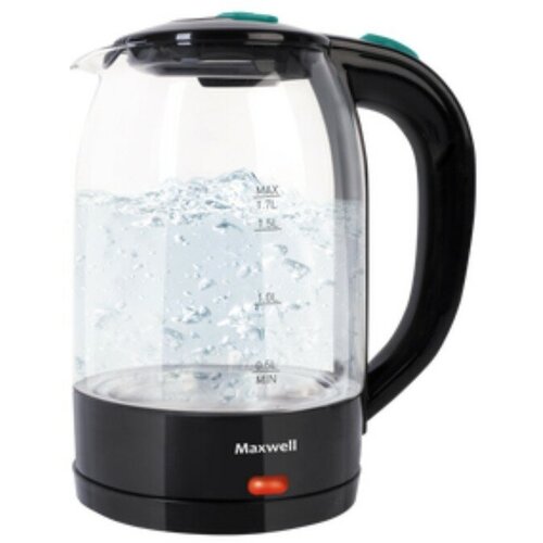 Чайник электрический Maxwell MW-1044 стекло 17 л 2200 Вт чёрный 287800₽