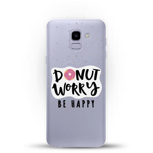 фото Силиконовый чехол donut worry на samsung galaxy j6 (2018) andy & paul