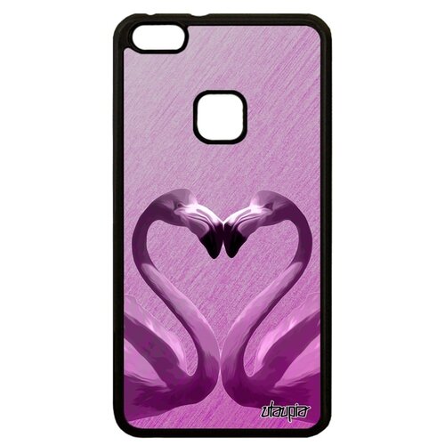 фото Чехол на смартфон huawei p10 lite, "фламинго" птицы пара utaupia