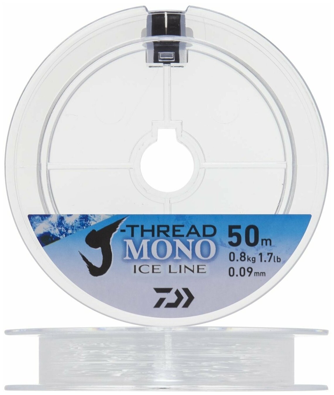 Леска зимняя монофильная Daiwa J-Thread Mono Ice Line 0,09мм 50м (clear)