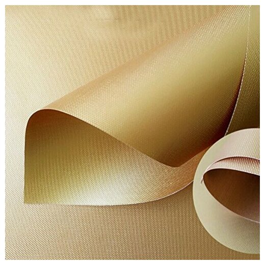 Многоразовый антипригарный тефлоновый коврик 0,2 мм. для барбекю, гриля, выпечки 40х33 см. Цвет: золотой - фотография № 5