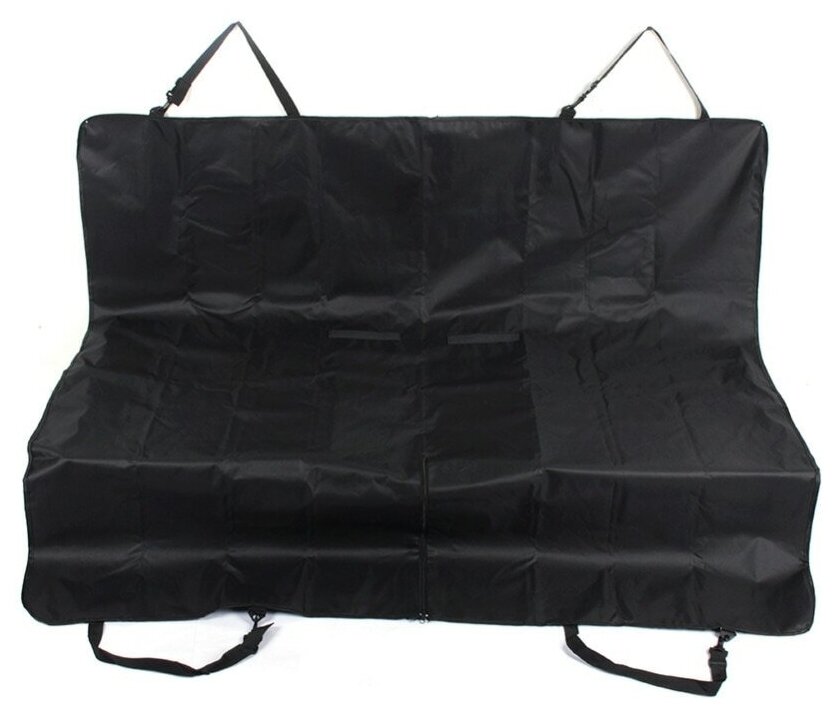 Непромокаемая накидка-чехол в машину для перевозки собак р-р L (до 15 кг), черный 135×134 см