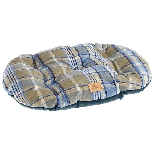 Подушка для собак и кошек Ferplast Scott 55/4 55х36 см 55 см 36 см овальная бежевый/синий