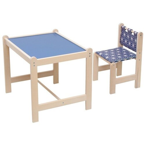 Вудлайнс Набор детской мебели: стол + стул, «Каспер», синий