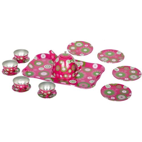 Набор чайной посуды Tin Set (розовый, 15 предметов) набор чайной посуды нордпласт барби 12 предметов