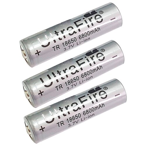 фото Аккумулятор premium battery 18650 li-ion ultrafire tr 18650 6800mah, 3шт