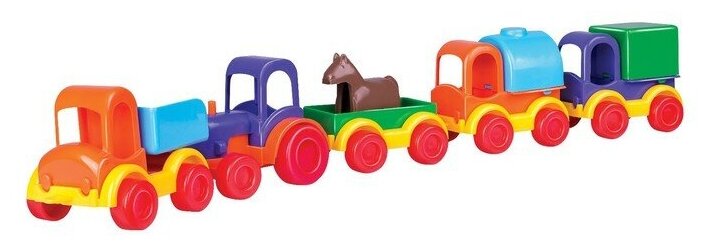 Zarrin Toys Набор автомобилей «Машинки-паровозики», Little Cars