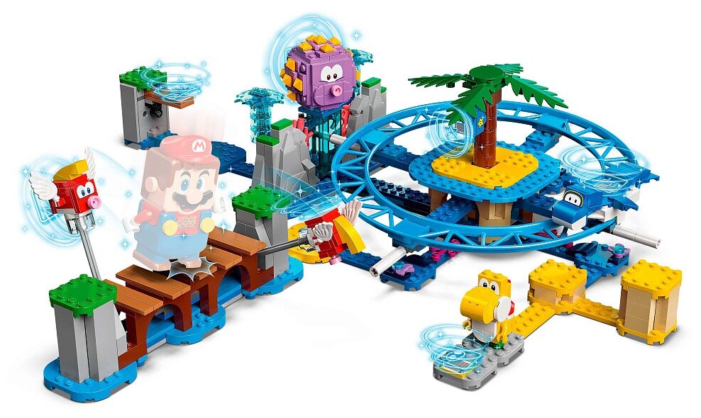 Игрушка SUPER MARIOT MAXI-IGLUCKS STRANDAUSFLUG ERWEITERSET LEGO - фото №13