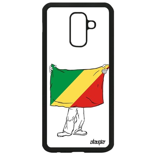 фото Чехол для телефонов samsung galaxy a6 plus 2018, "флаг конго браззавиль с руками" патриот utaupia