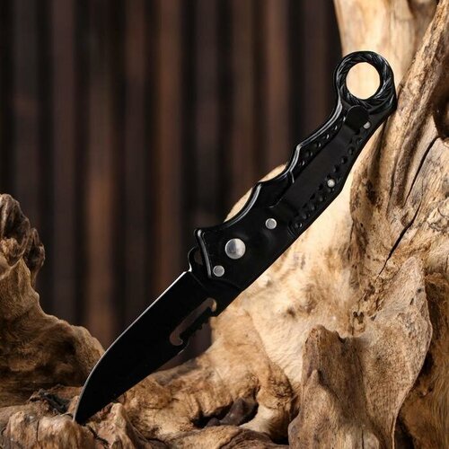 Нож складной полуавтоматический Пиранья, клинок 6,5см полуавтоматический складной нож fire spark black