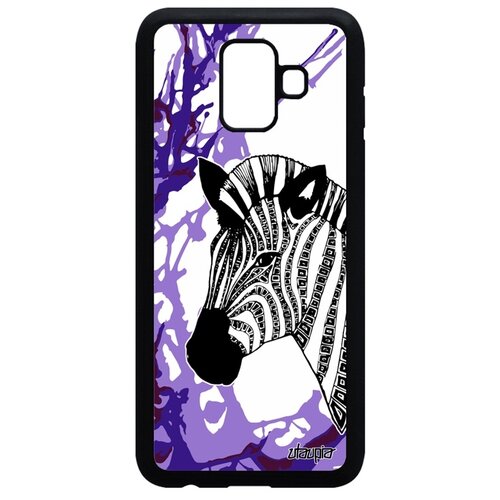 фото Чехол на мобильный galaxy a6 2018, "зебра" horse лошадь utaupia