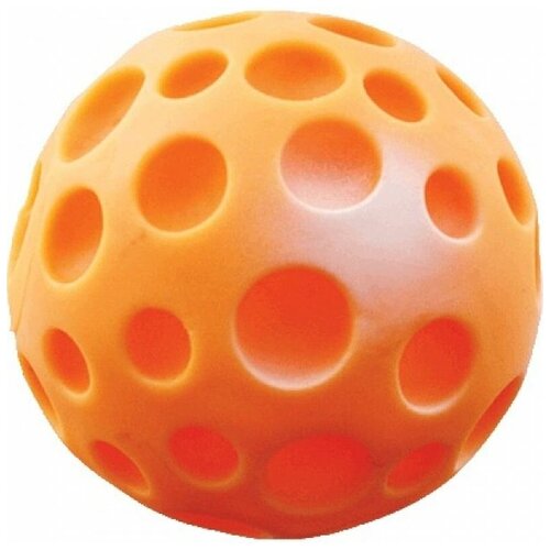 Мячик   для собак  Зооник Мяч - луна С016,  оранжевый