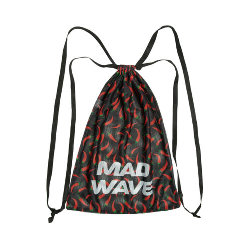 Сумка для мокрых вещей MAD WAVE Dry Mesh Bag, черный/красный