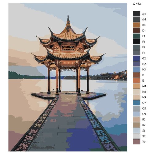 Картина по номерам X-463 xанчжоу 70x90