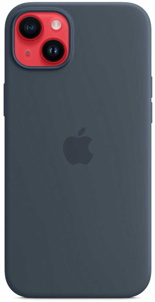 Чехол Apple iPhone 14 Plus Silicone Case with MagSafe, midnight (MPT33) - фото №2