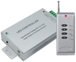 RGB контроллер с радиопультом управления светодиодной лентой Ecola LED strip RGB RF controller 15A 180W 12V (360W 24V)