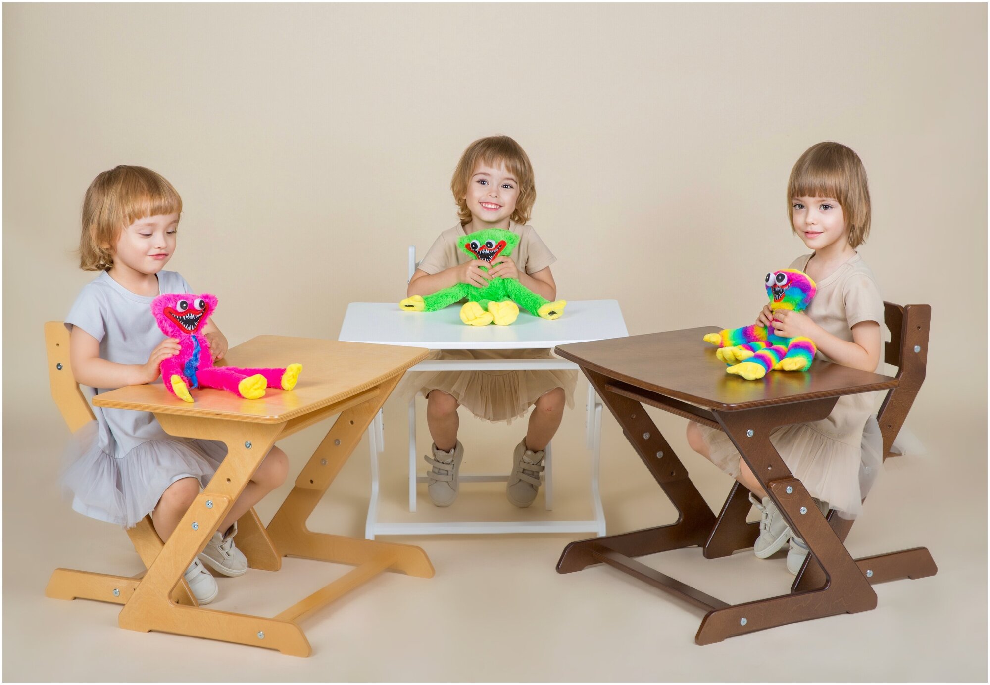 Растущий стол и стул, детский стульчик и столик набор, комплект детской мебели, цвет Сандал - фотография № 19