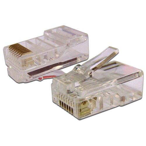 Коннектор RJ45 UTP 8P8C, универсальный, cat.6, 100 шт.