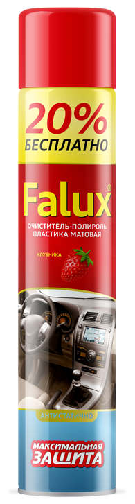 PLEX Очиститель-полироль салона автомобиля Falux Клубника