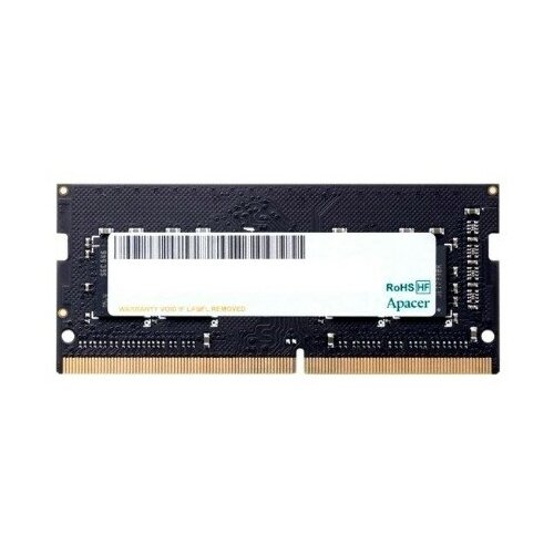 Apacer Модуль памяти DDR4 8GB 3200MHz SO-DIMM PC4-25600 CL22 12V Retail 1024 8 3 years AS08GGB32CSYBGH ES08G21 GSH 225800₽