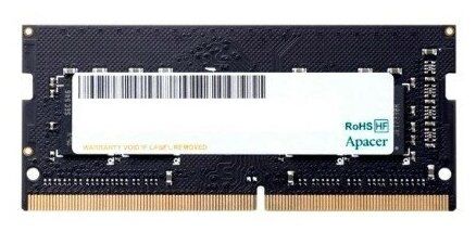 Apacer Модуль памяти DDR4 8GB 3200MHz SO-DIMM PC4-25600 CL22 1.2V Retail 1024 8 3 years AS08GGB32CSYBGH ES.08G21. GSH