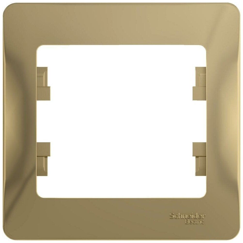 Рамка Schneider Electric Glossa одноместная горизонтальная титан (комплект из 5 шт.) - фотография № 2