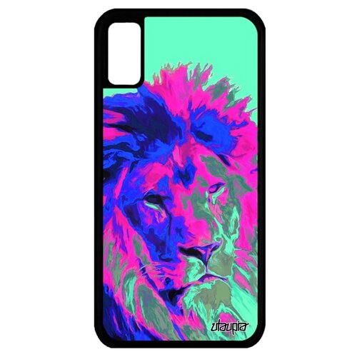 фото Чехол на смартфон apple iphone x, "лев" зверь царь utaupia