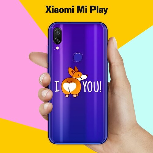 Силиконовый чехол на Xiaomi Mi Play I Love You / для Сяоми Ми Плей пластиковый чехол i love you 2 на xiaomi mi6 сяоми ми 6