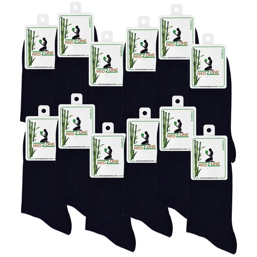 фото Носки redzone мужские, комплект носков - 12 пар, бамбук, темно-синие, р. 42-45