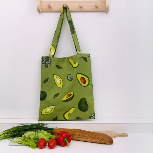 фото Сумка шоппер женская тканевая нет бренда