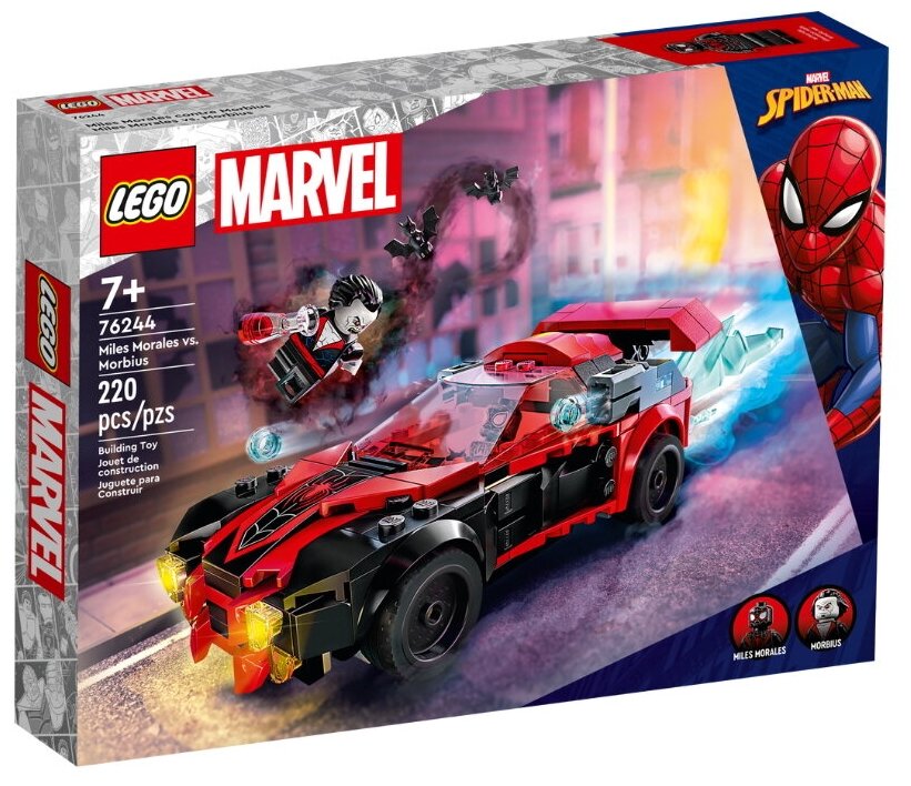 Конструктор LEGO Super Heroes 76244 Miles Morales vs. Morbius