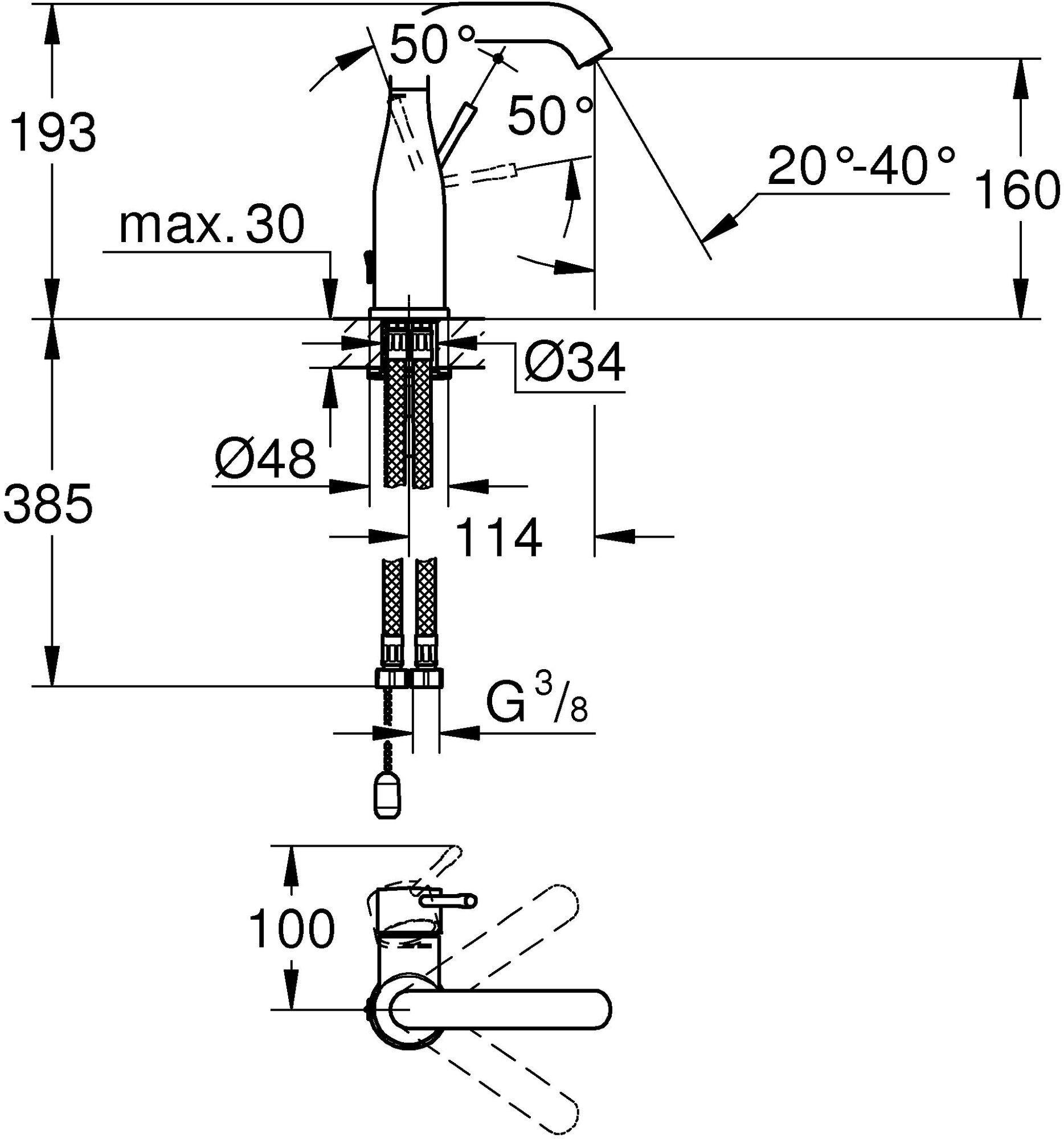 Смеситель Grohe - фото №10