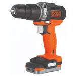 Дрель шуруповерт BLACK+DECKER BDCHD12S1-XJ ударная, 12 Вольт, до 1350 об/мин, 40Нм, Li-Ion АКБ 1.5 Ач - изображение