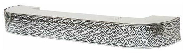 Декоративная планка Арабеска, длина 250 см, ширина 7 см, цвет серебро/чёрный Магеллан 7376835 . - фотография № 2