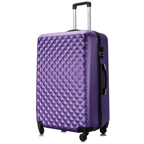 Чемодан L'case Phatthaya, 105 л, размер L, фиолетовый умный чемодан l case phatthaya 105 л размер l серый