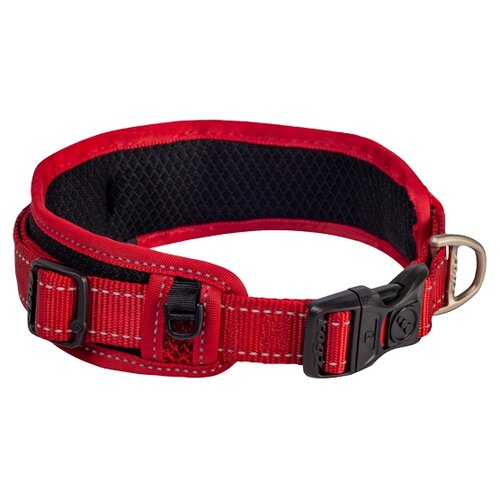 Для ежедневного использования ошейник Rogz Classic Collar Padded L (HBP06), обхват шеи 30-42 см, красный, L