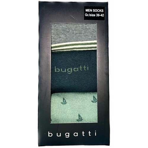 фото Мужские носки bugatti, размер 43-46, зеленый