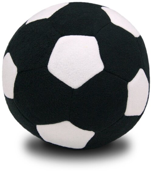 Мяч мягкий цвет черный/белый 23 см.