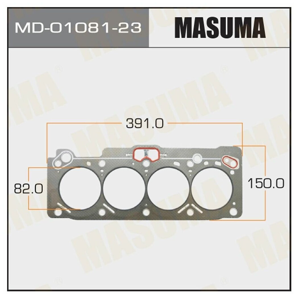 Прокладка Головки Блока Masuma 4A-Fe (1/10) Толщина 1,60 Мм Masuma арт. MD0108123