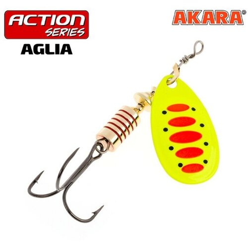 фото Блесна вращающаяся akara action series aglia 0, 2.5 г, цвет a33