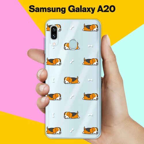 силиконовый чехол бигли спят на samsung galaxy a10 Силиконовый чехол Бигли спят на Samsung Galaxy A20