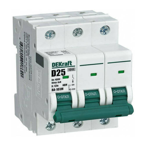 Выключатель автоматический 3P 16А D 6кА ВА-103M 12556DEK Schneider Electric