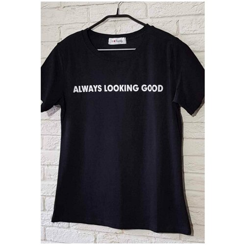 фото Футболка футболка женская хлопок летняя модная удлиненная длинная короткая укороченная на лето для девочки с принтом из хлопка прикольная подростковая оверсайз свободная с надписями с коротким рукавом хлопковая широкая яркая цветная рисунком брендовая турция с мишкой тедди размер 40 42 44 на рост 150 155 158 160 162 164, размер 42/44, черный bgt