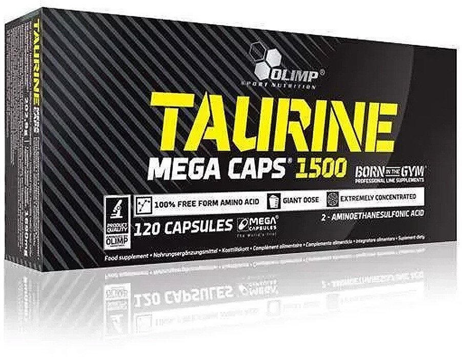 Taurine Mega Caps, 120 капсул