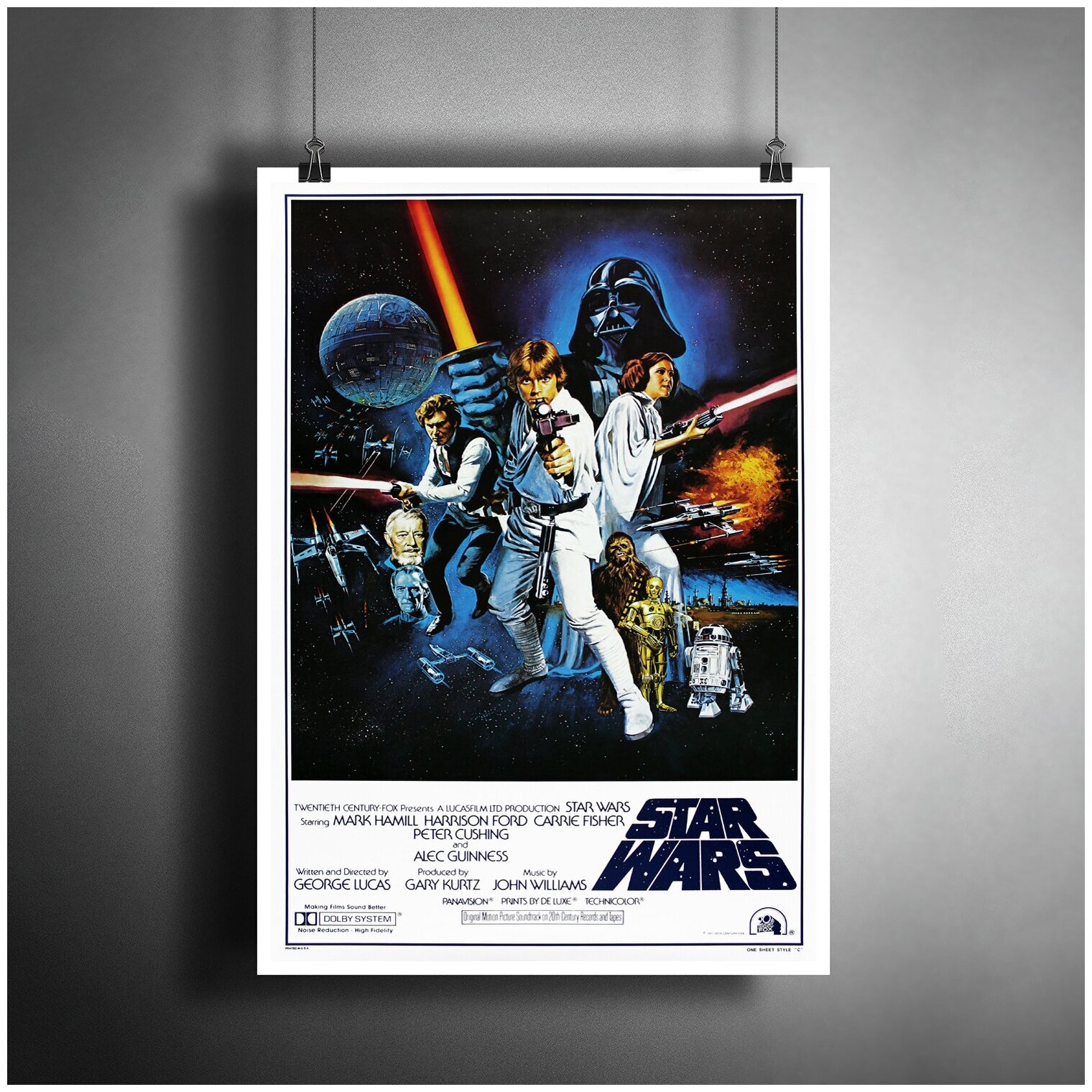 Постер плакат для интерьера "Star Wars. Звёздные войны"/ Декор дома, офиса, комнаты A3 (297 x 420 мм)