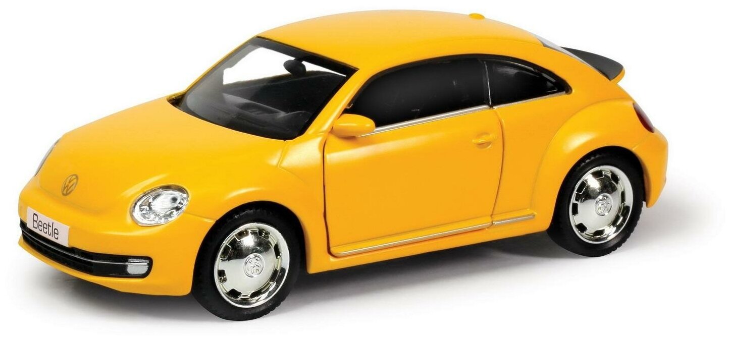 Машина металлическая RMZ City серия 1:32 Volkswagen New Beetle 2012, желтый матовый цвет, двери открываются 554023M(E)