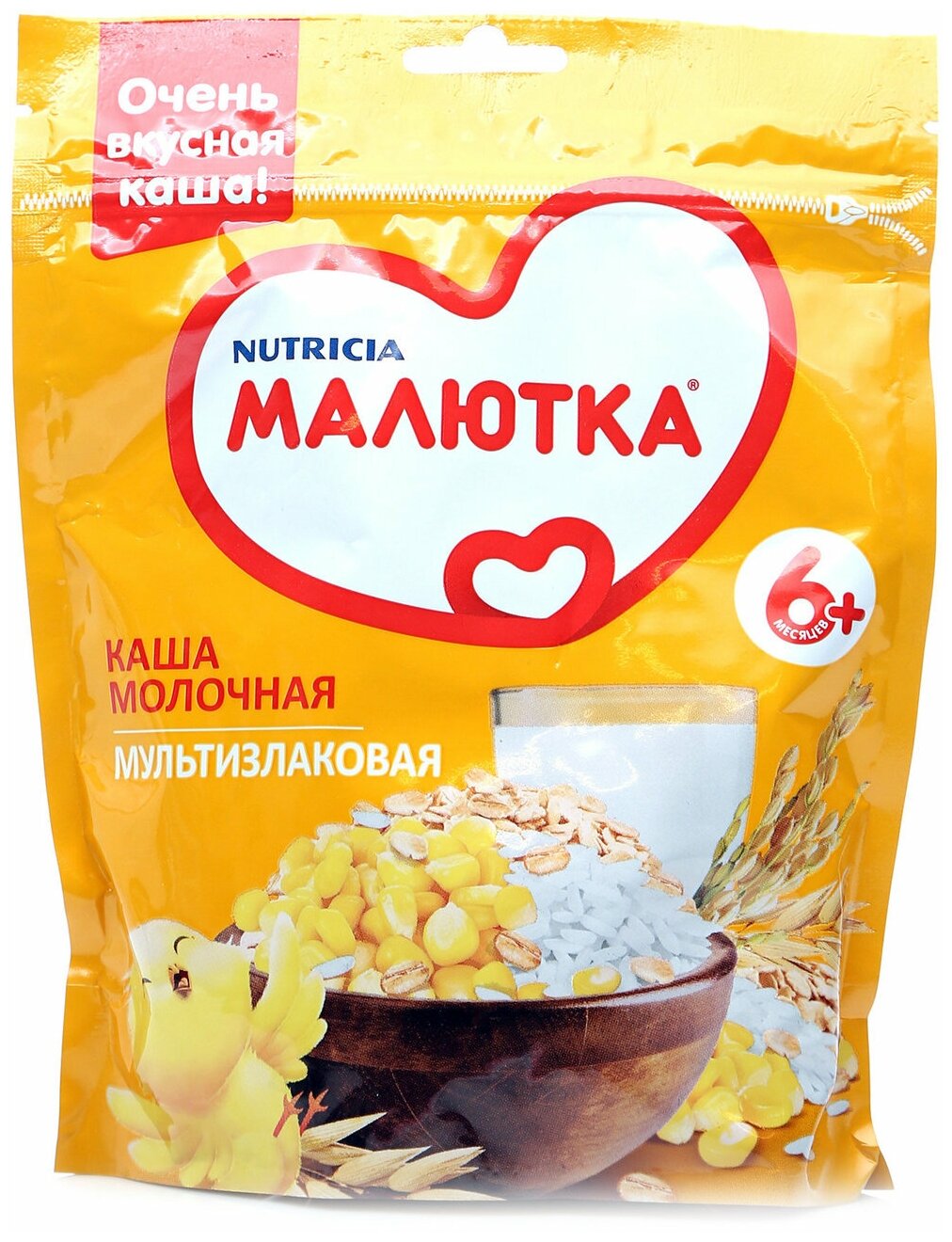 Каша Малютка, молочная мультизлаковая, 220 г, пауч - фото №2