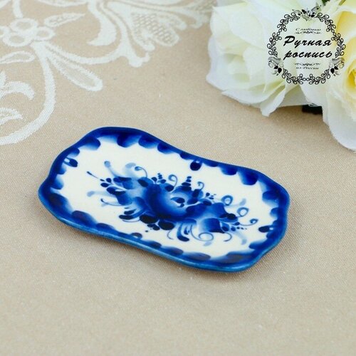 SUI Лимонница гжель фарфор 11х7 см 641₽