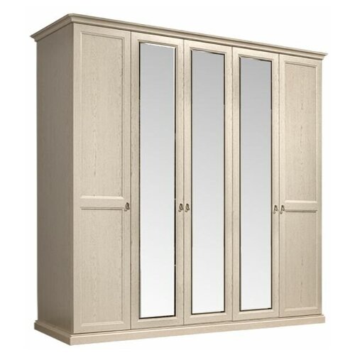 Шкаф 5-и дверный с зеркалами Венеция. Дуб седан.