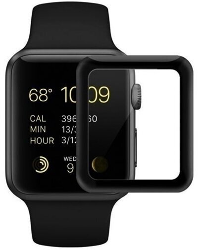 Защитное стекло полное покрытие Watch Glass для Apple Watch 1, 2, 3 (Эпл вотч) на 38 мм